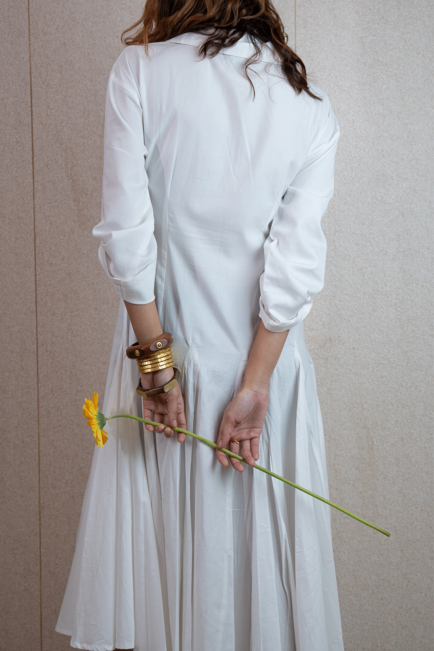 Classic Fit-and-Flare Midi Dress - Image 4