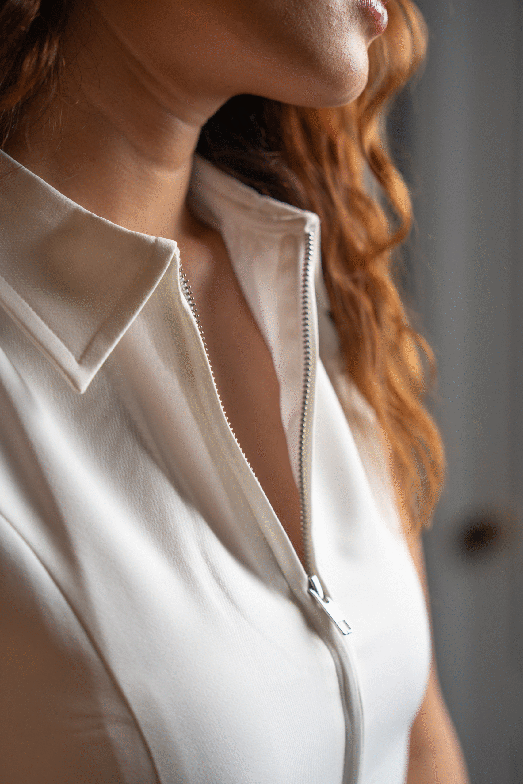 Structured Polo Neck Top - Image 3