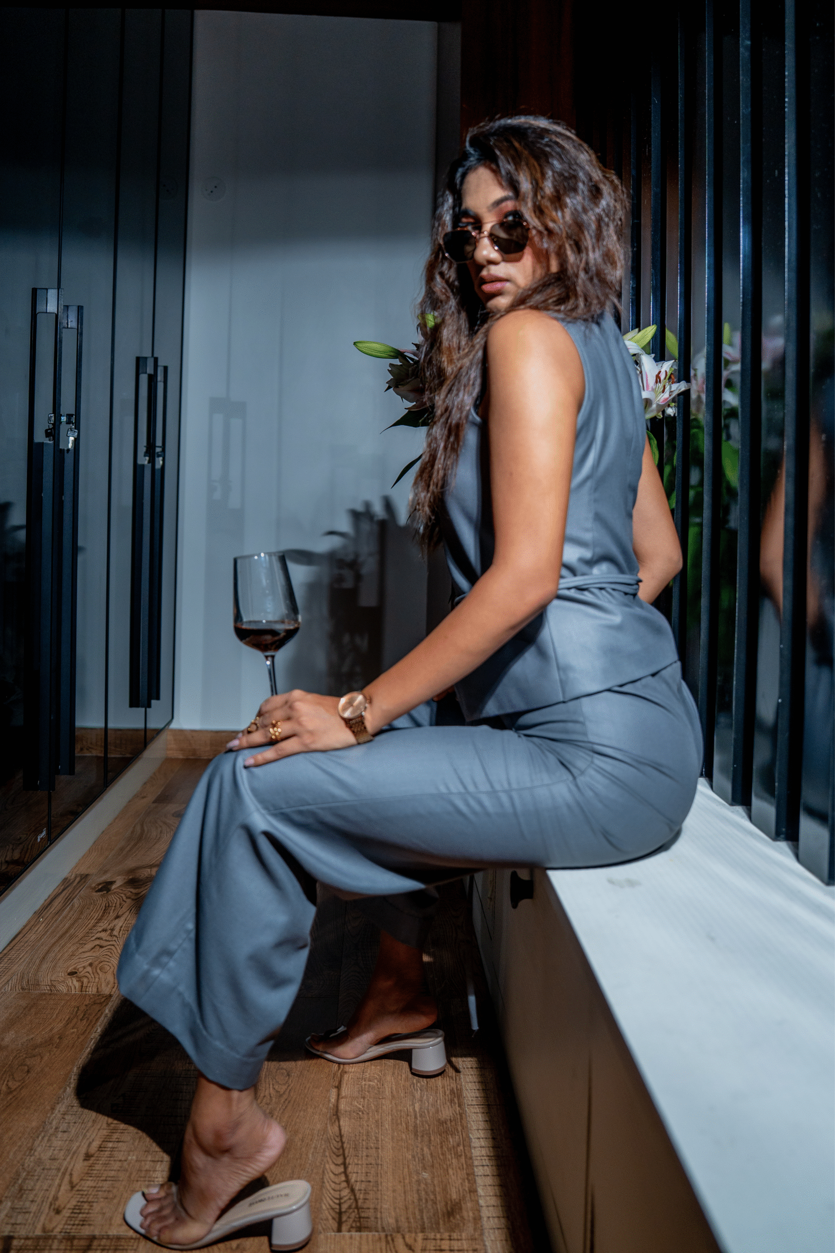 Tailored Split-Hem Trousers - Image 2