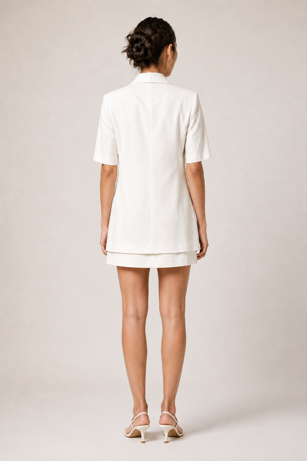 Linen Short-Sleeve Blazer - Image 4